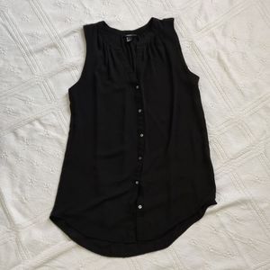 Black tunic blouse